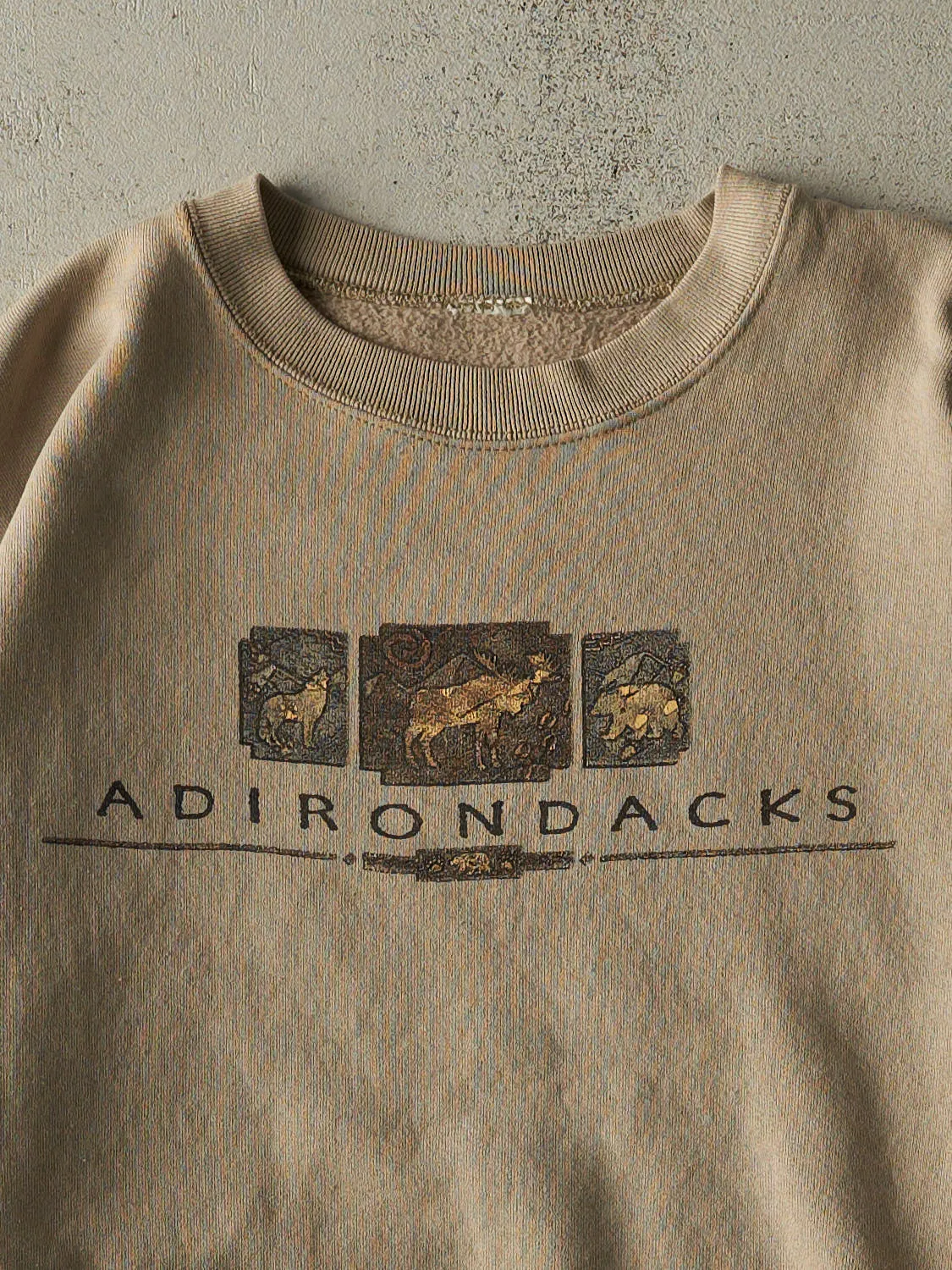 Vintage 90s Beige Adirondacks Crewneck (L/XL) sold by Rebalance Vintage product image thumbnail 2