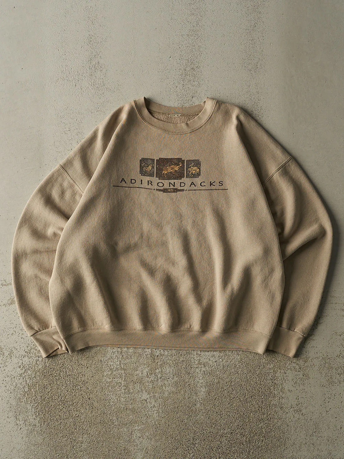 Vintage 90s Beige Adirondacks Crewneck (L/XL) sold by Rebalance Vintage
