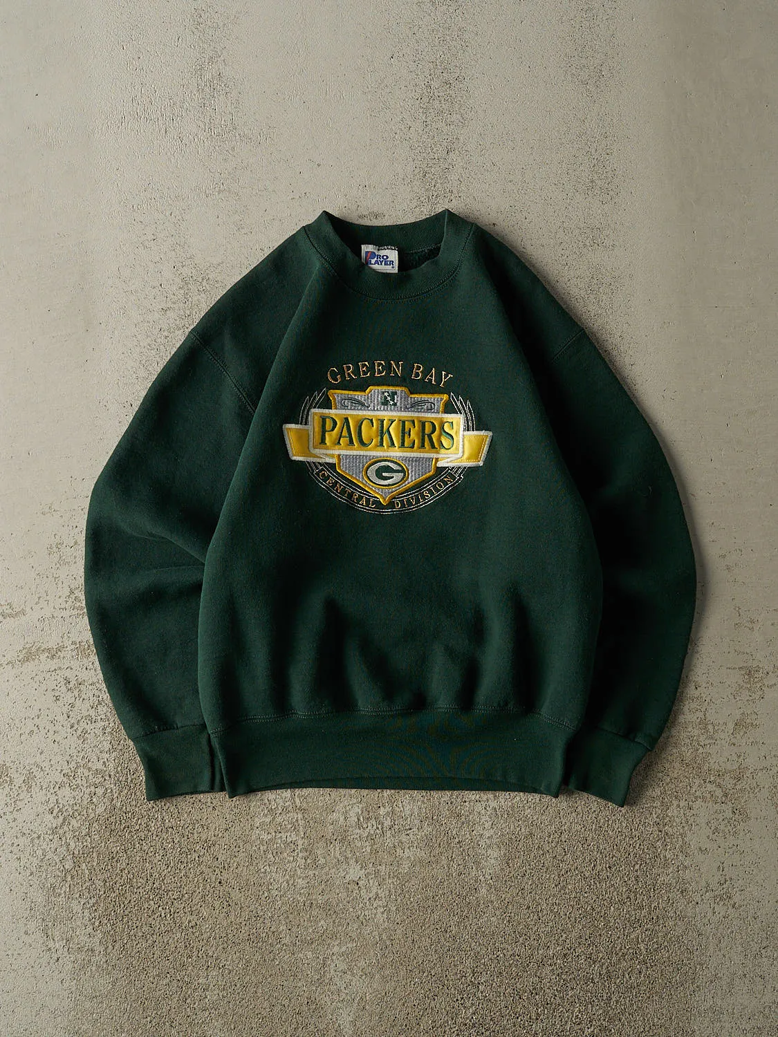 Vintage 90s Green Green Bay Packers Embroidered Crewneck (S) sold by Rebalance Vintage
