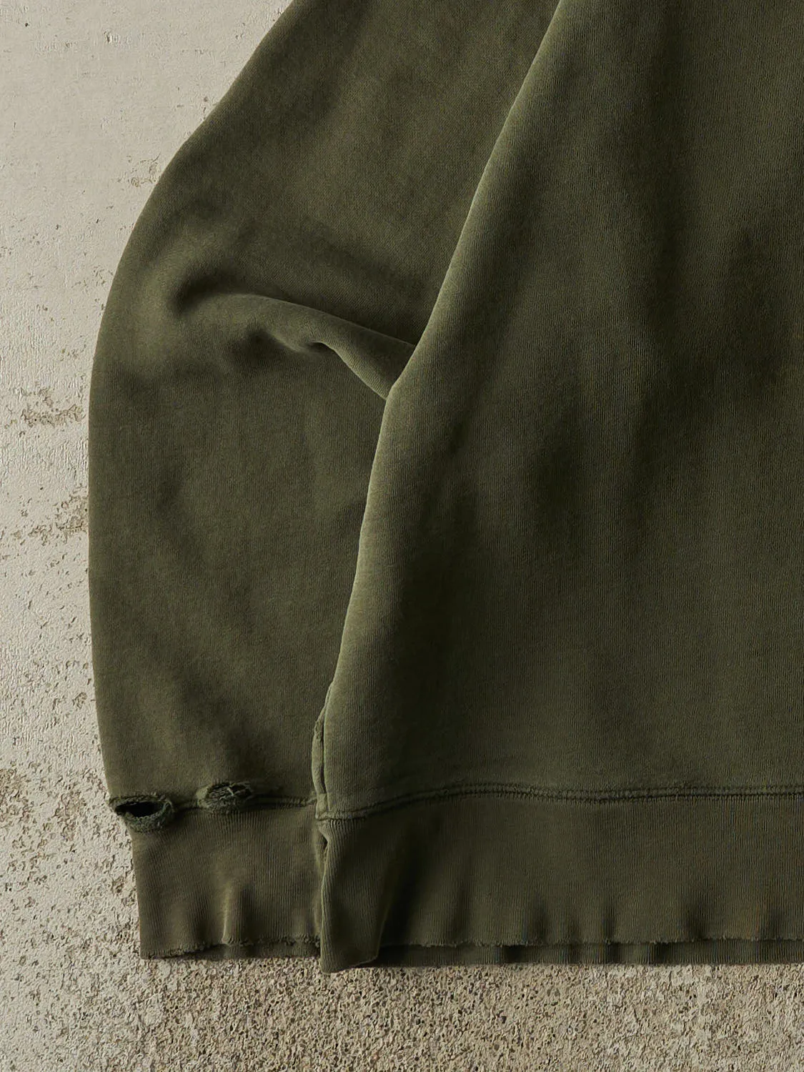 Vintage 90s Sun Faded Green Abercrombie & Fitch Logo Crewneck (L/XL) sold by Rebalance Vintage product image thumbnail 3