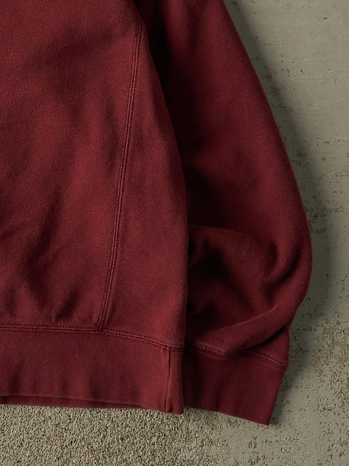 Vintage Y2K Burgundy Russell Athletic Embroidered Crewneck (M/L) sold by Rebalance Vintage product image thumbnail 4