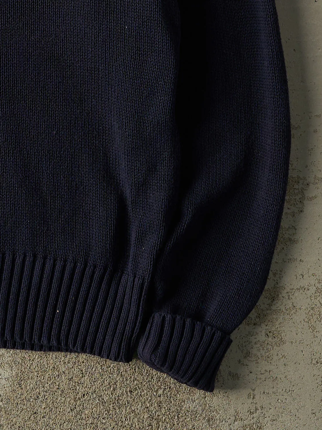 Vintage 90s Navy Blue Polo Ralph Lauren Knit (XL/XXL) sold by Rebalance Vintage product image thumbnail 4