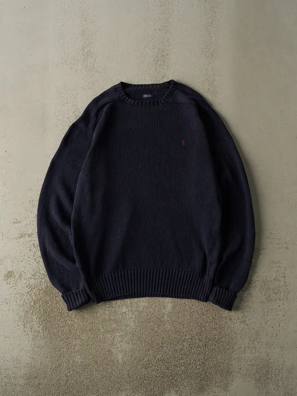 Vintage 90s Navy Blue Polo Ralph Lauren Knit (XL/XXL) sold by Rebalance Vintage