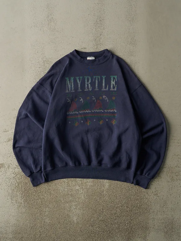 Vintage 90s Navy Blue Myrtle Beach Crewneck (M/L) sold by Rebalance Vintage