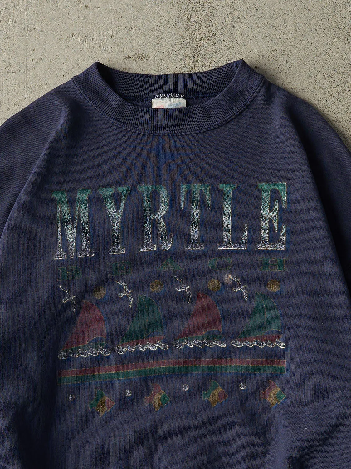 Vintage 90s Navy Blue Myrtle Beach Crewneck (M/L) sold by Rebalance Vintage product image thumbnail 2