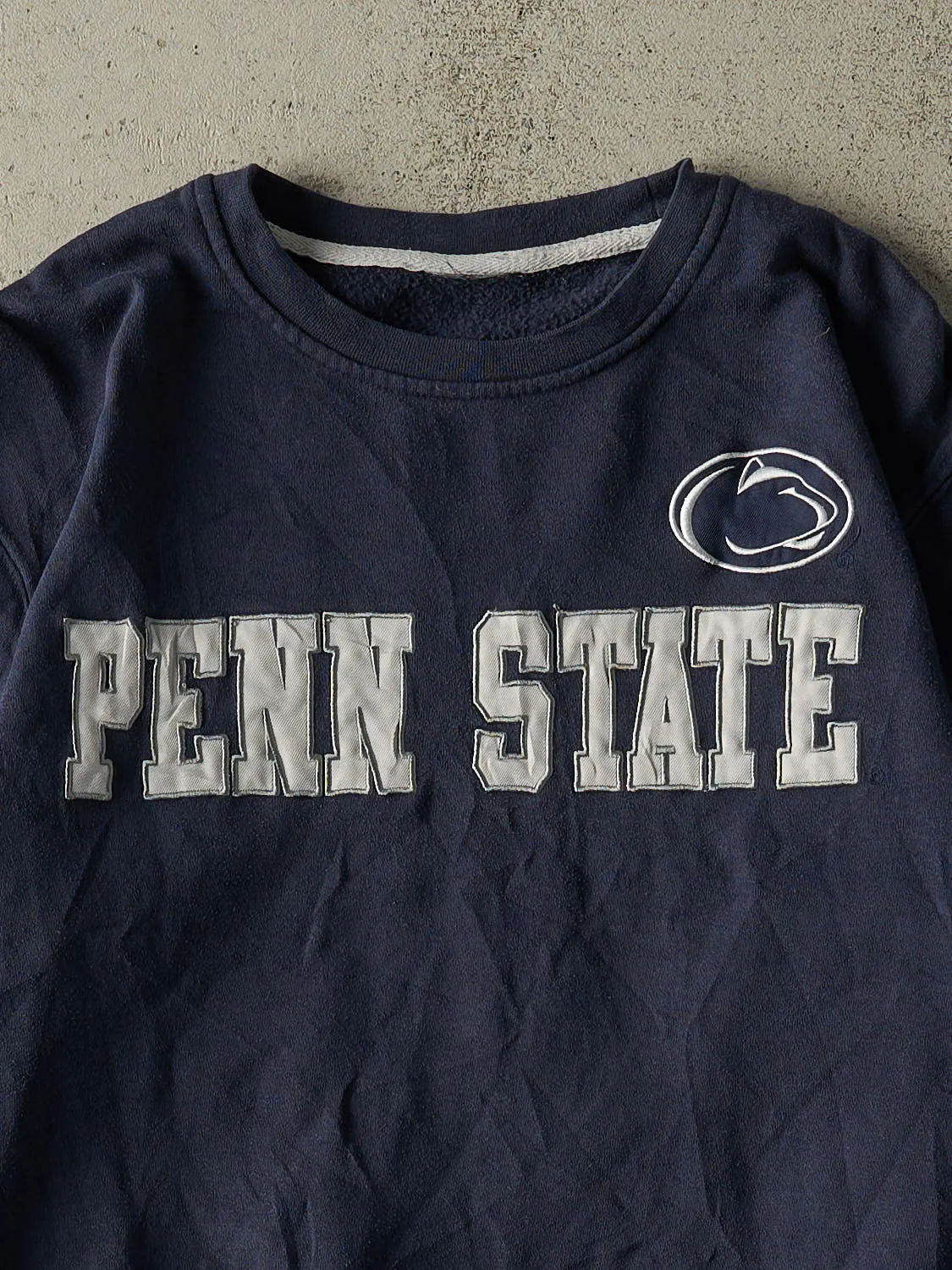 Vintage Y2K Navy Blue Penn State University Embroidered Crewneck (M) sold by Rebalance Vintage product image thumbnail 2