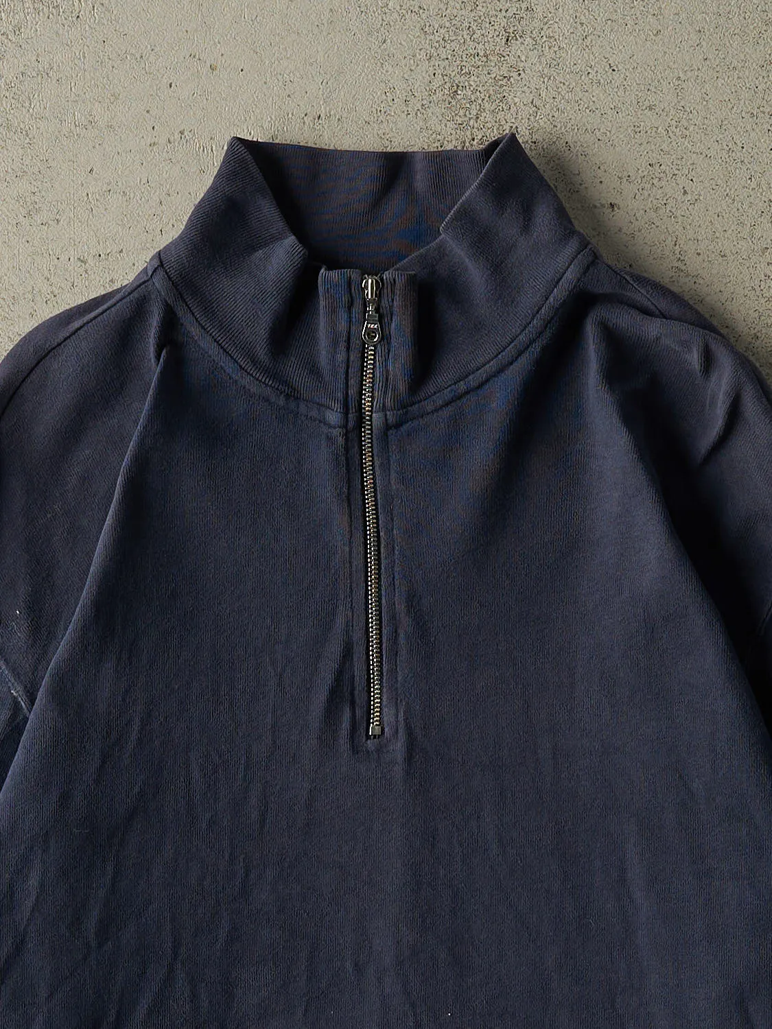 Vintage Y2K Navy Blue Roots Athletics Quarter Zip (L/XL) sold by Rebalance Vintage product image thumbnail 2