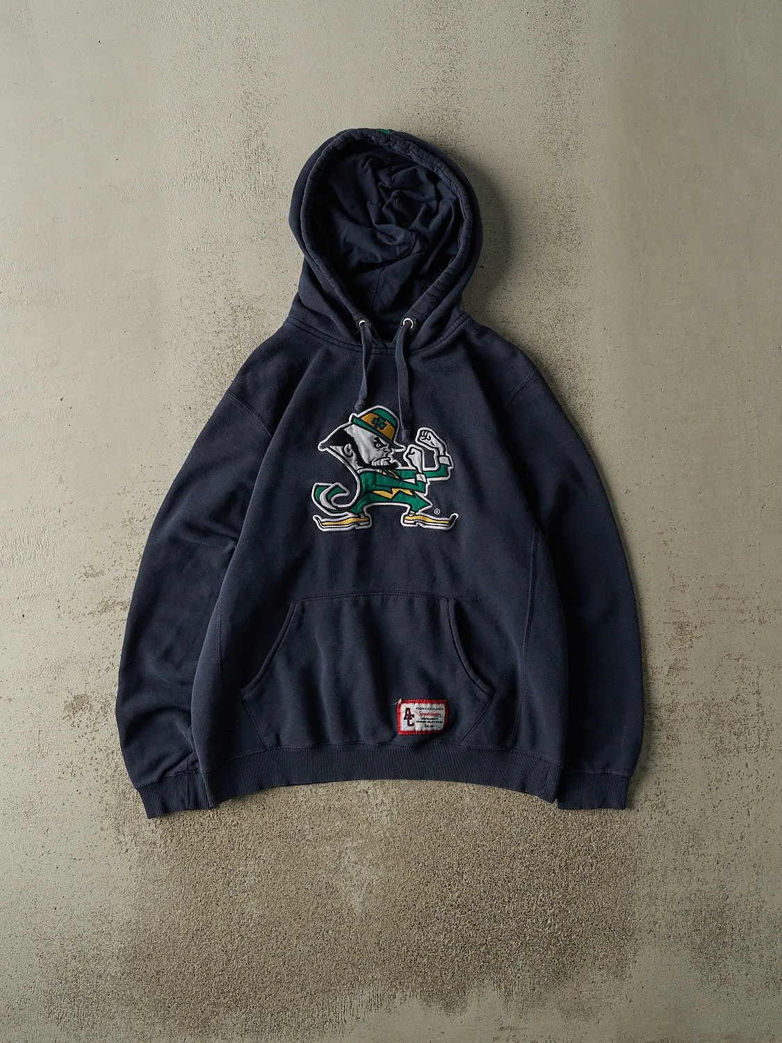 Vintage Y2K Navy Blue University of Notre Dame Hoodie (M/L) sold by Rebalance Vintage