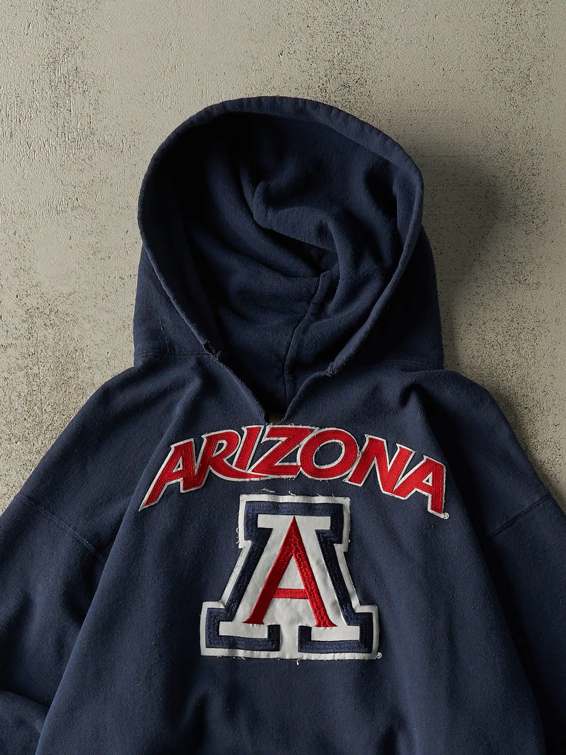 Vintage Y2K Navy Blue University of Arizona Embroidered Hoodie (M) sold by Rebalance Vintage product image thumbnail 2