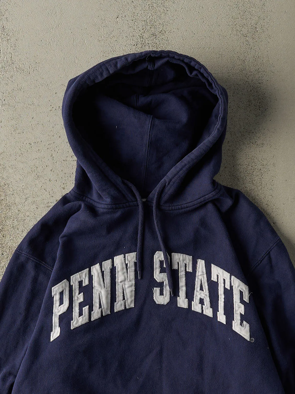 Vintage Y2K Navy Blue Penn State Embroidered Hoodie (S) sold by Rebalance Vintage product image thumbnail 2