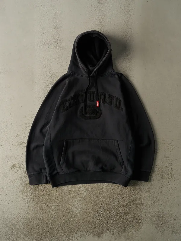 Vintage Y2K Black Ecko Unlimited Chenille Embroidered Hoodie (L) sold by Rebalance Vintage