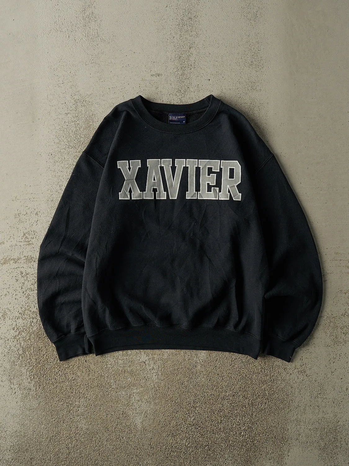 Vintage 90s Black Xavier Crewneck (S/M) sold by Rebalance Vintage