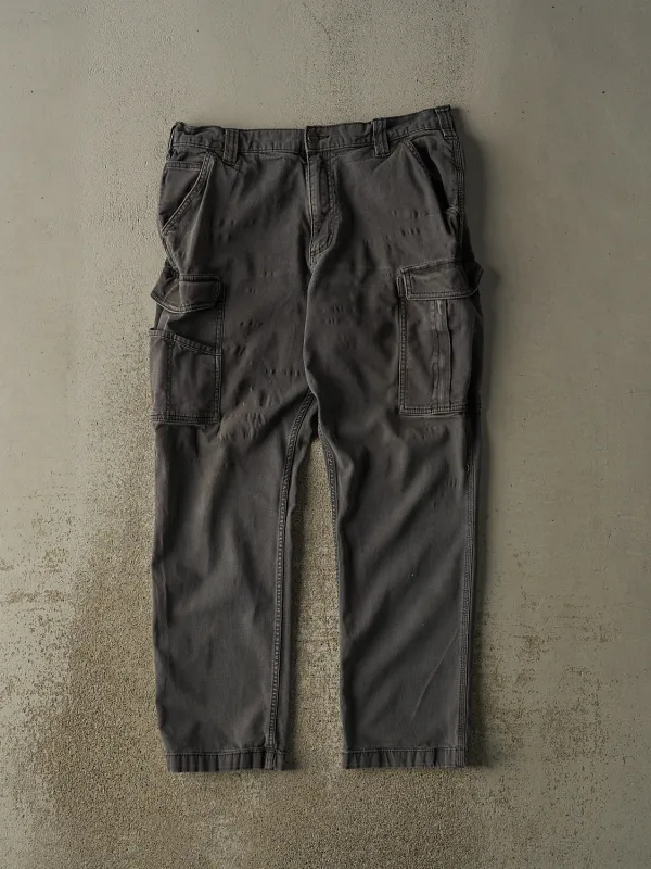 Vintage Y2K Grey Carhartt Cargo Pants (35x30) sold by Rebalance Vintage