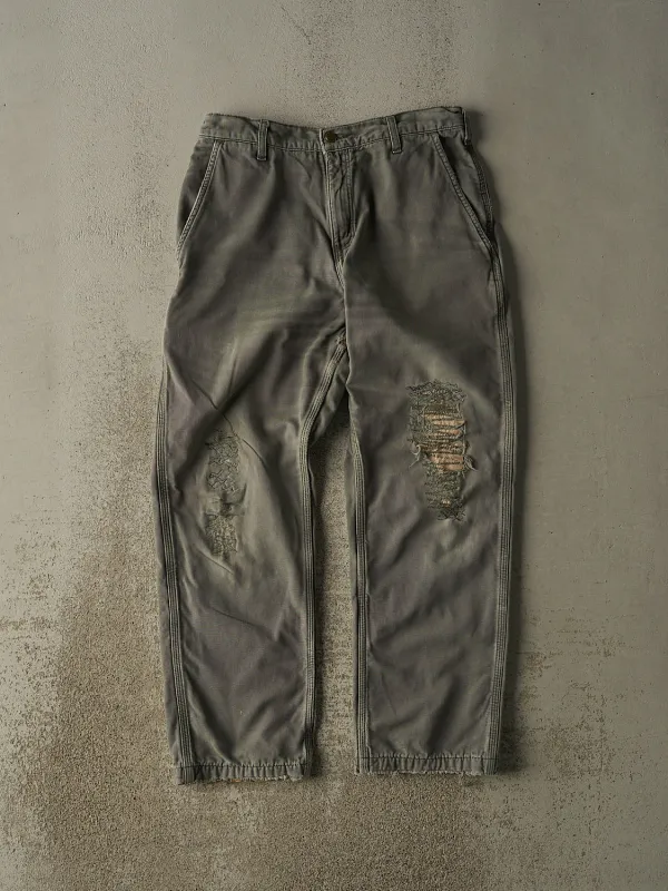 Vintage 90s Green Carhartt Carpenter Flannel Lined Pants (31x29) sold by Rebalance Vintage