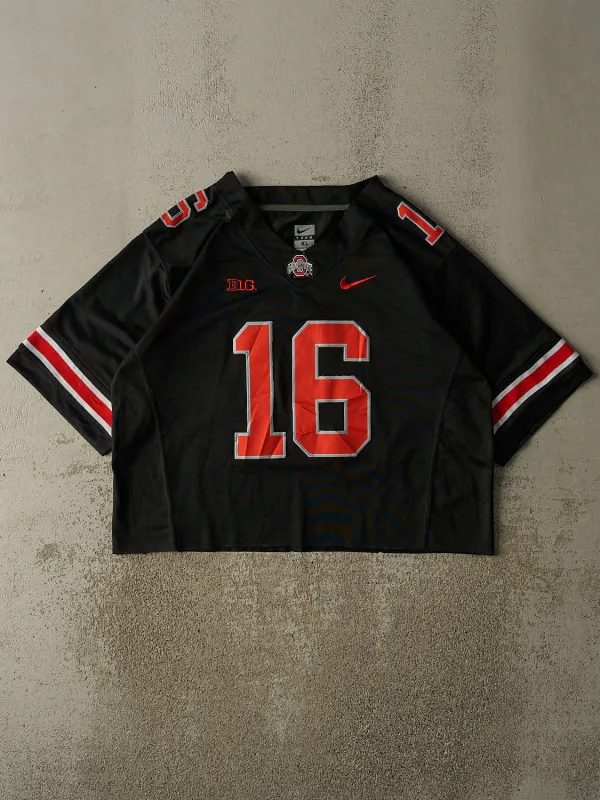 Vintage Y2K Black Ohio State University Nike Cropped Football Jersey (M/L) sold by Rebalance Vintage