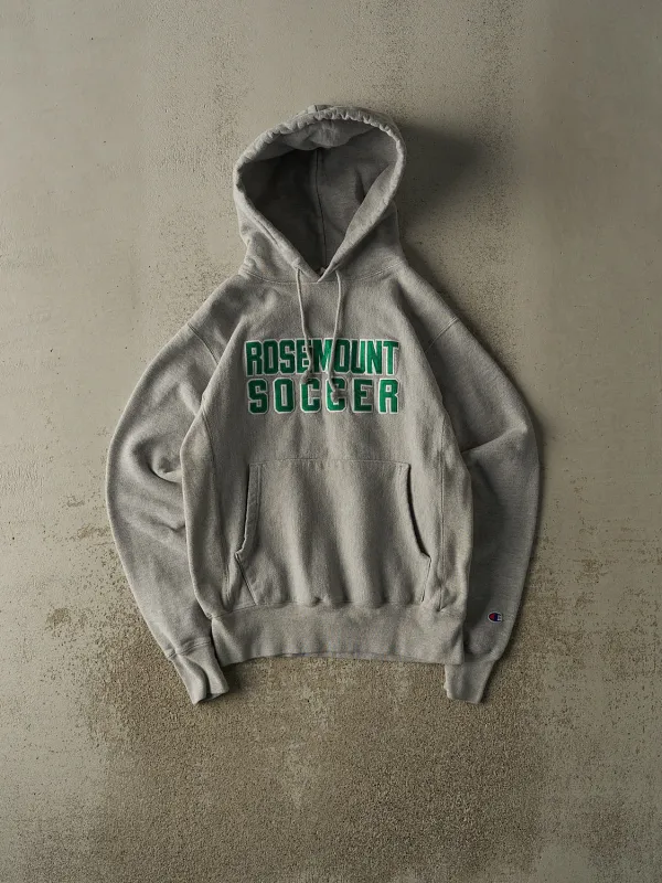 Vintage Y2K Heather Grey Champion Reverse Weave  Rosemount Soccer Hoodie (S) sold by Rebalance Vintage