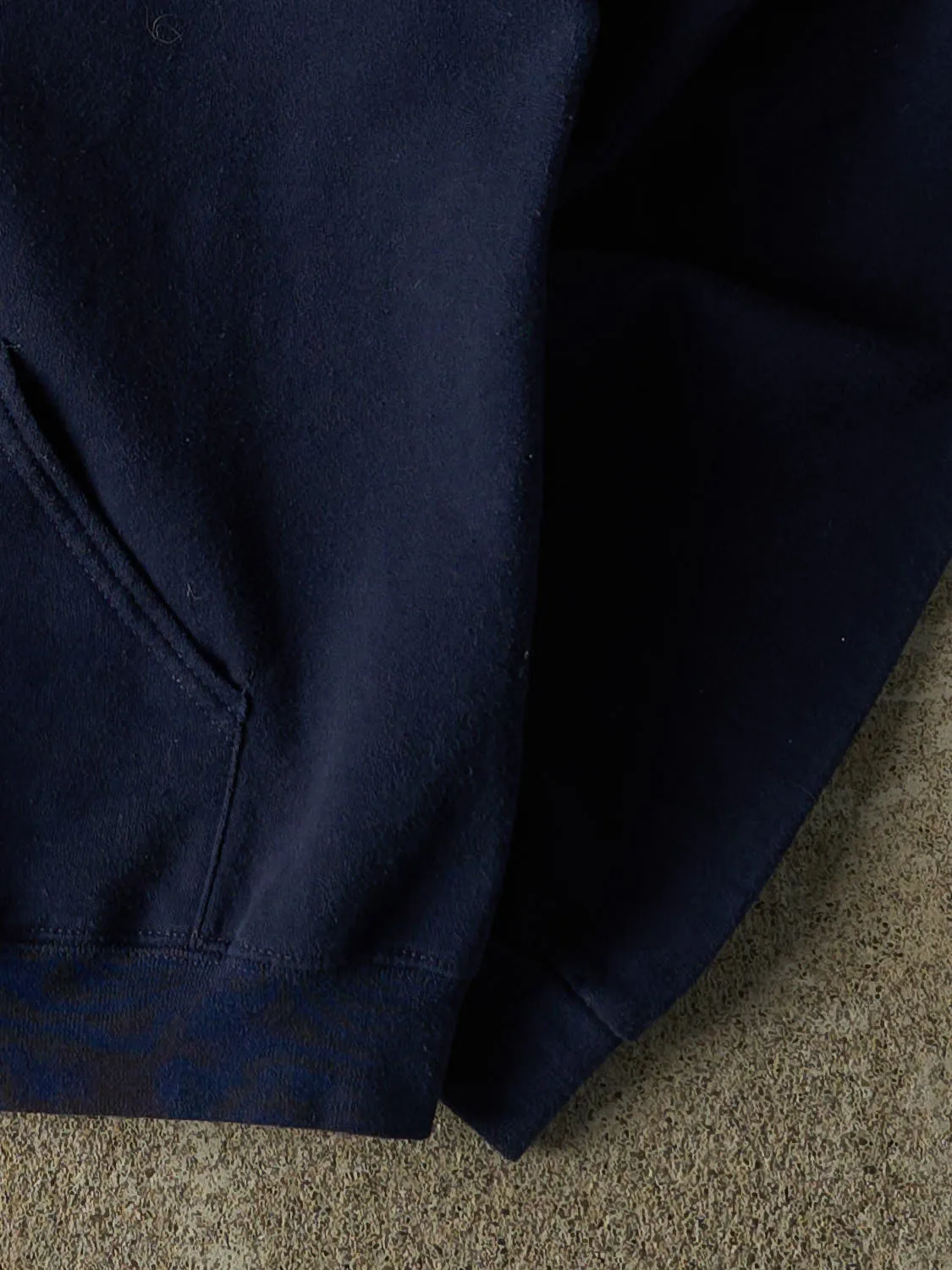 Vintage 90s Navy Blue Sinclair Athletics Hoodie (S/M) sold by Rebalance Vintage product image thumbnail 4