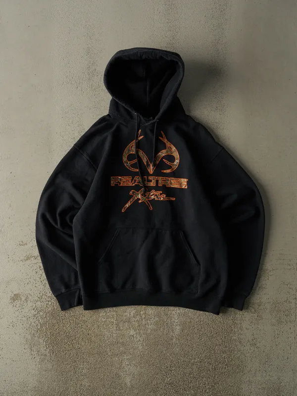 Vintage Y2K Black Realtree Logo Hoodie (M/L) sold by Rebalance Vintage