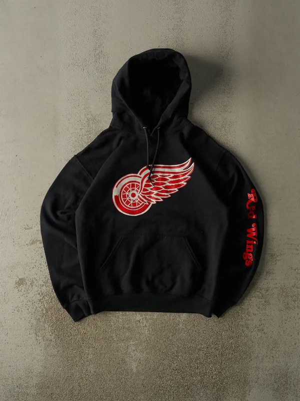 Vintage 90s Black Detroit Red Wings Hoodie (M) sold by Rebalance Vintage