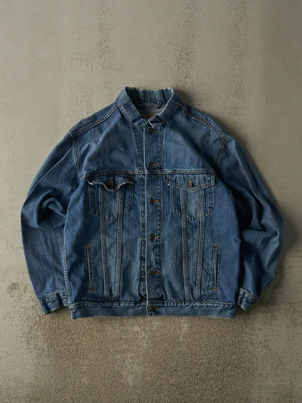 Vintage 90s Mid Wash Levi's Denim Jacket (L) sold by Rebalance Vintage