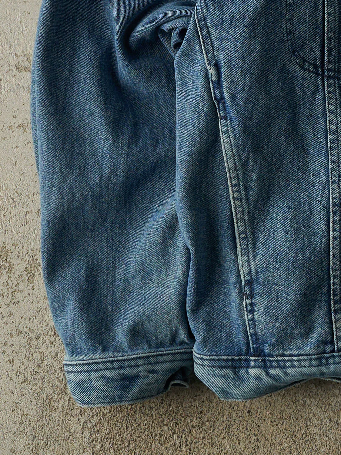 Vintage 90s Mid Wash Denim Jacket (XL) sold by Rebalance Vintage product image thumbnail 3