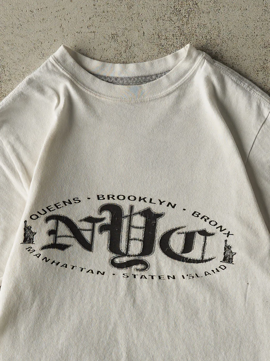 Vintage Y2K White Nike New York City Tee (XS) sold by Rebalance Vintage product image thumbnail 2