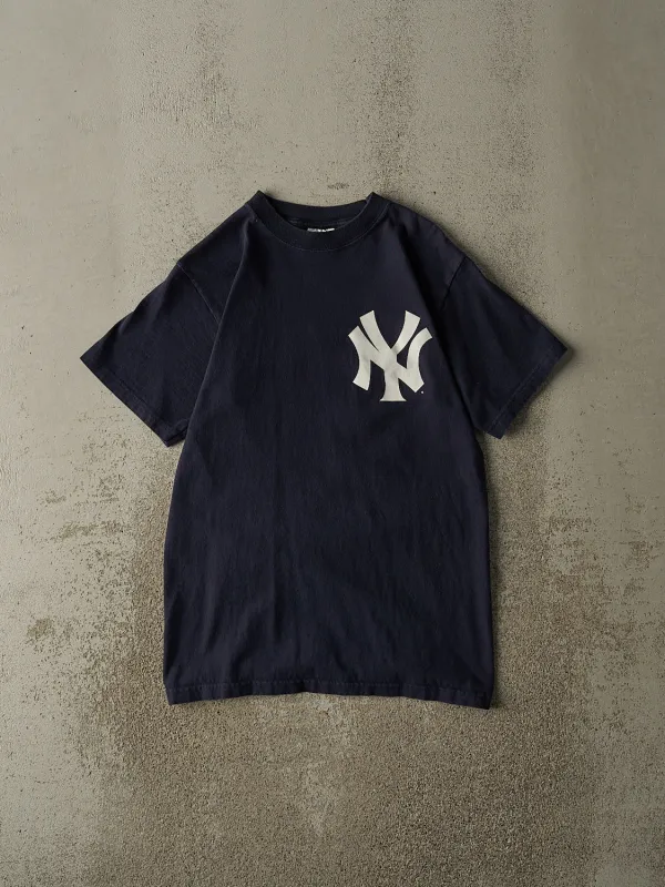 Vintage Y2K Navy Blue New York Yankees #42 Mariano Rivera Player Tee (S/M) sold by Rebalance Vintage