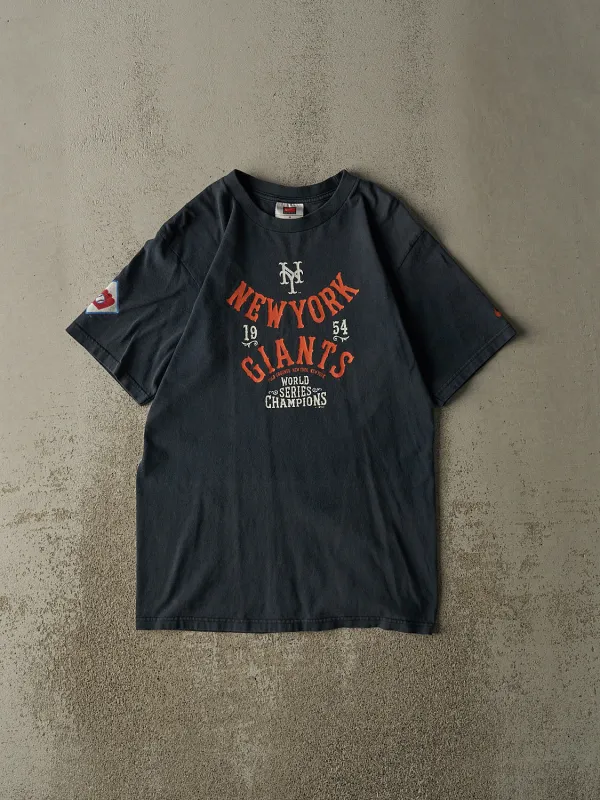 Vintage Y2K Navy Blue New York Giants World Series Champions Tee (XS/S) sold by Rebalance Vintage