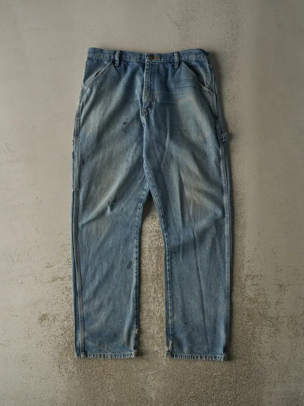 Vintage 90s Light Wash Rustler Carpenter Jeans (34x33.5) sold by Rebalance Vintage