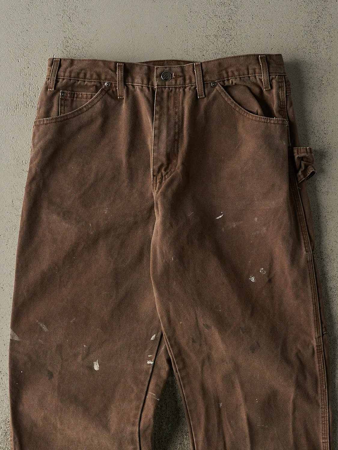 Vintage 90s Brown Dickies Carpenter Pants (33x31.5) sold by Rebalance Vintage product image thumbnail 3