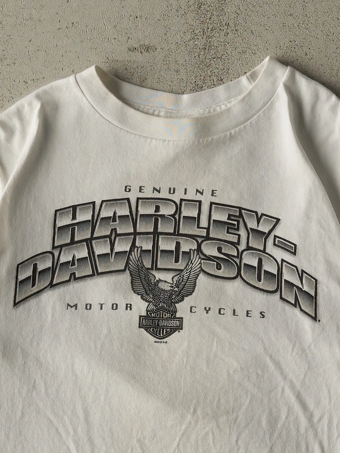 Vintage 12' White Harley Davidson Elk River MN Long Sleeve (M) sold by Rebalance Vintage product image thumbnail 3