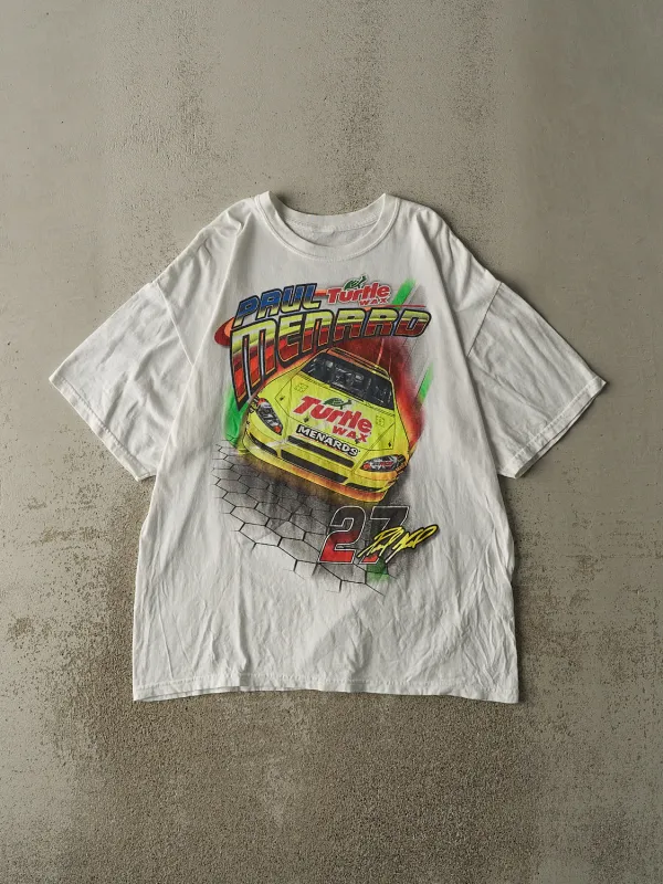 Vintage Y2K White Paul Menard Racing Tee (L/XL) sold by Rebalance Vintage