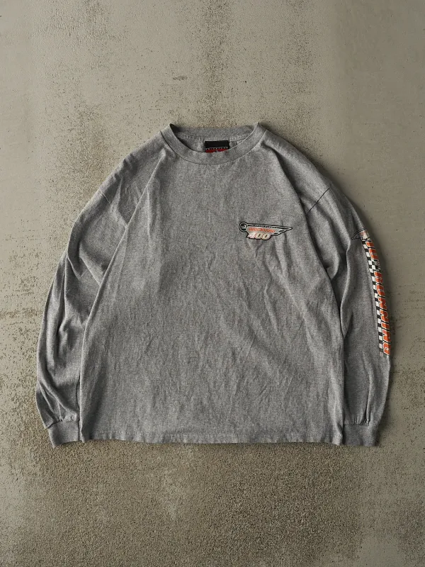Vintage 03' Grey Brickyard 400 Racing Long Sleeve (M/L) sold by Rebalance Vintage