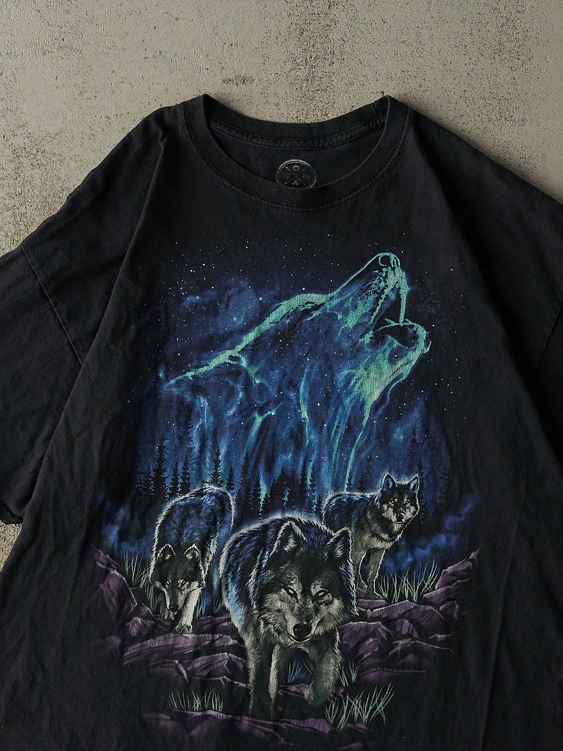 Vintage Y2K Faded Black Wolf Nature Tee (L/XL) sold by Rebalance Vintage product image thumbnail 2
