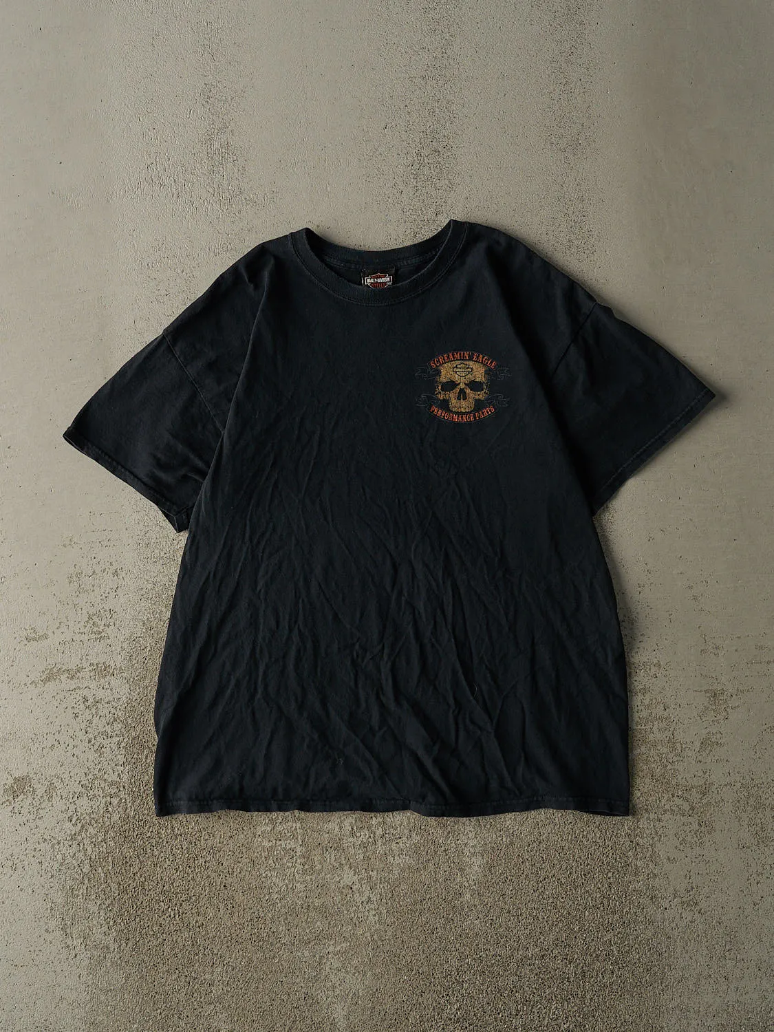 Vintage Y2K Faded Black Harley Davidson Screamin' Eagle Tee (XL) sold by Rebalance Vintage
