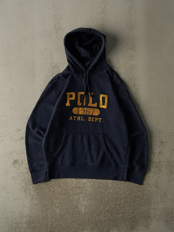 Vintage Y2K Navy Blue Polo Ralph Lauren Hoodie (S/M) sold by Rebalance Vintage