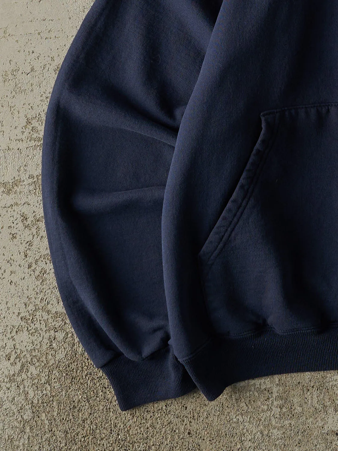 Vintage 90s Navy Blue Stony Brook University Seawolves Embroidered Hoodie (S) sold by Rebalance Vintage product image thumbnail 3