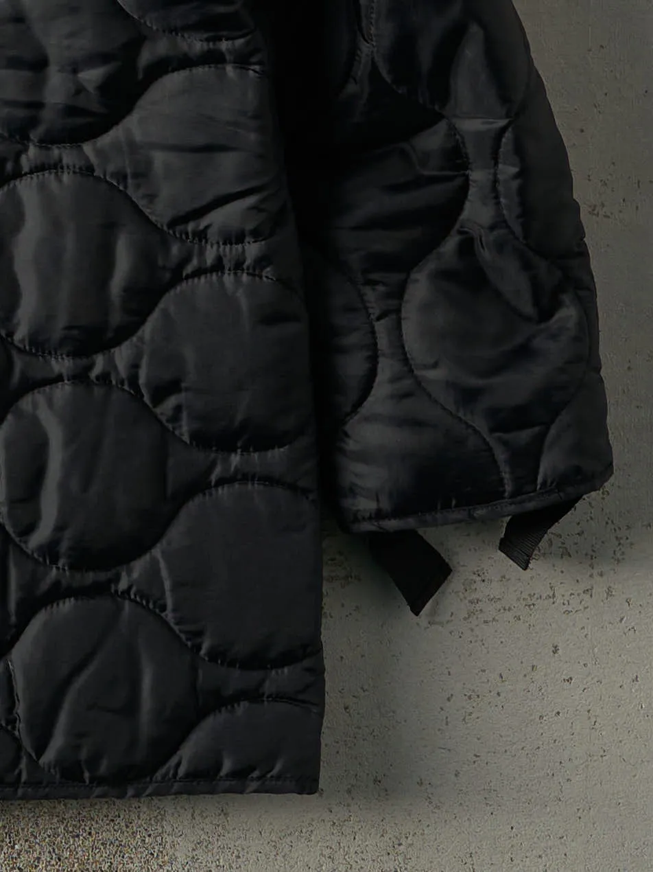 Vintage 90s Black Army Liner Jacket (L) sold by Rebalance Vintage product image thumbnail 4