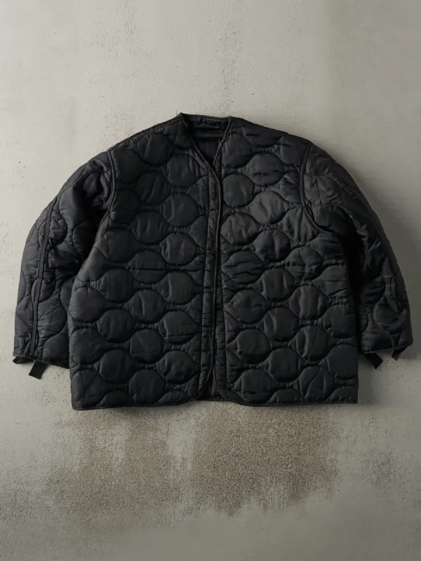 Vintage 90s Black Army Liner Jacket (L) sold by Rebalance Vintage