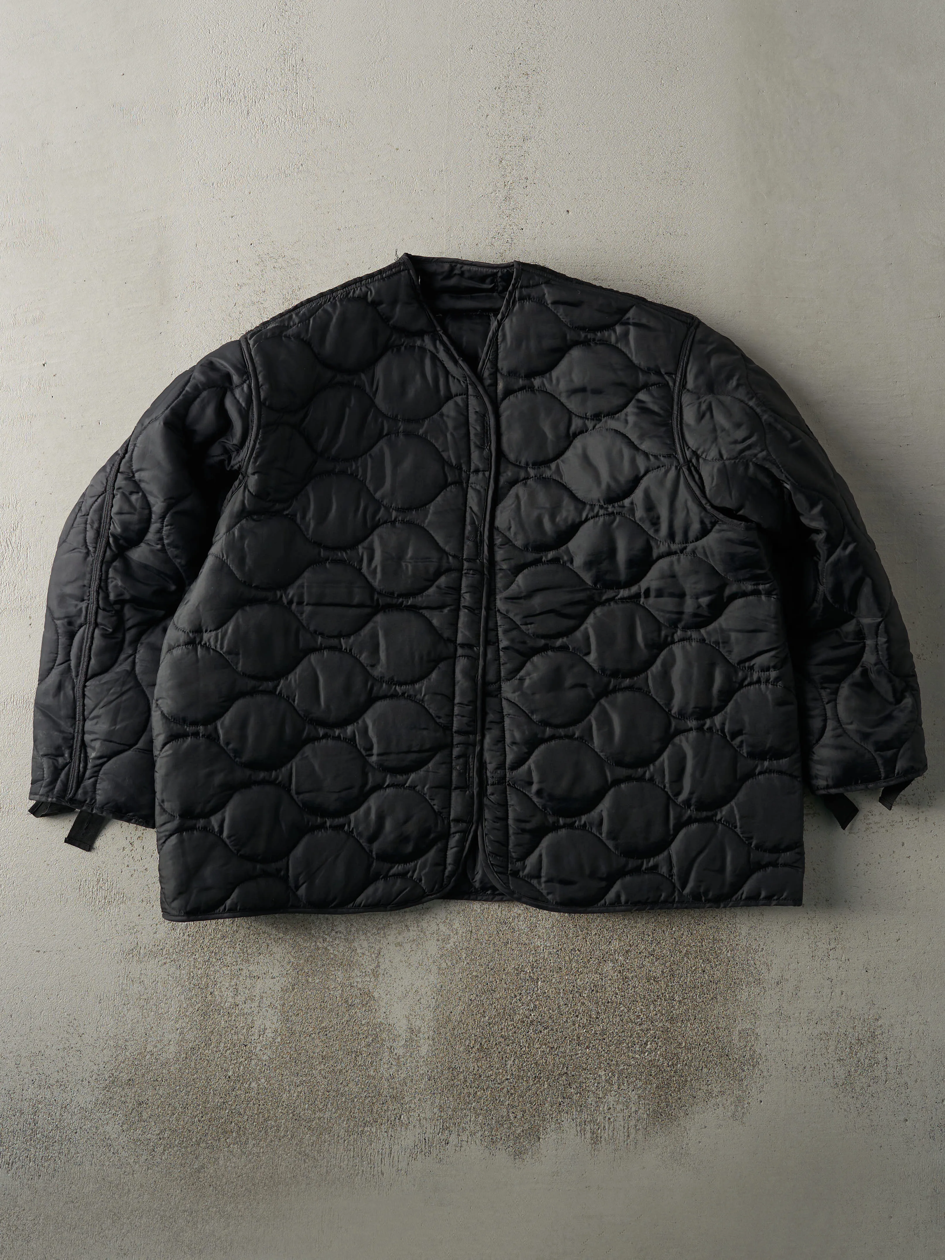 Vintage 90s Black Army Liner Jacket (L) sold by Rebalance Vintage