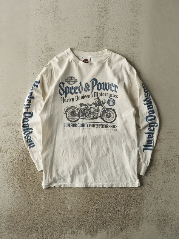 Vintage 13' White Harley Davidson Sioux Falls SD Long Sleeve (M/L) sold by Rebalance Vintage