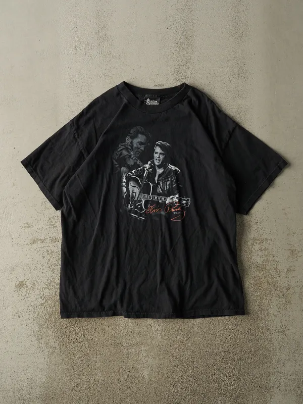 Vintage Y2K Black Elvis Presley Tee (XL) sold by Rebalance Vintage