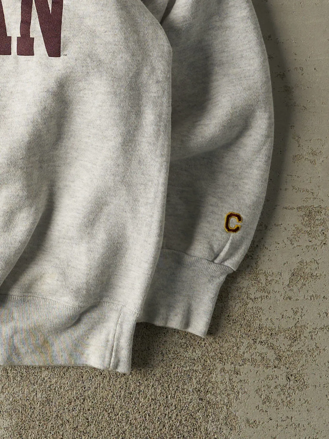 Vintage 80s Heather Grey Central Michigan Crewneck (M/L) sold by Rebalance Vintage product image thumbnail 4