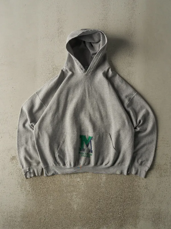 Vintage Y2K Grey Mercyhurst College Hoodie (XL) sold by Rebalance Vintage