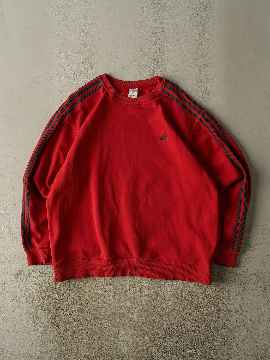 Vintage Y2K Red Adidas Embroidered Crewneck (XL/XXL) sold by Rebalance Vintage