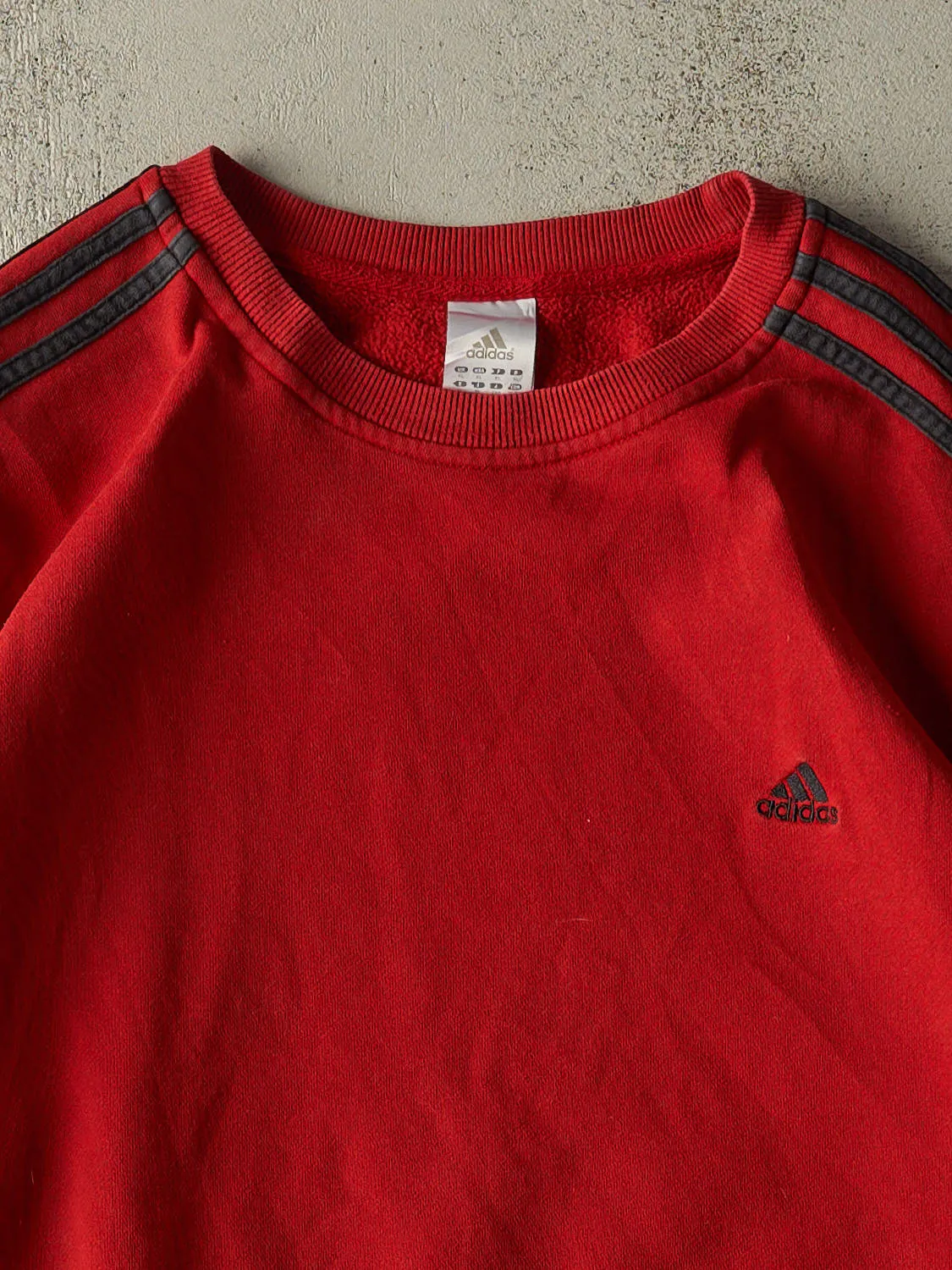 Vintage Y2K Red Adidas Embroidered Crewneck (XL/XXL) sold by Rebalance Vintage product image thumbnail 2