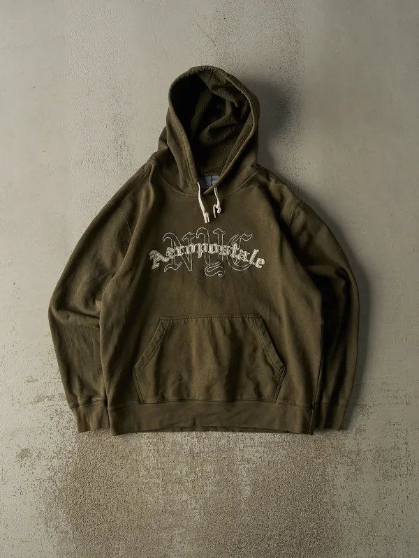 Vintage Y2K Green Aeropostale NYC Embroidered Hoodie (M/L) sold by Rebalance Vintage