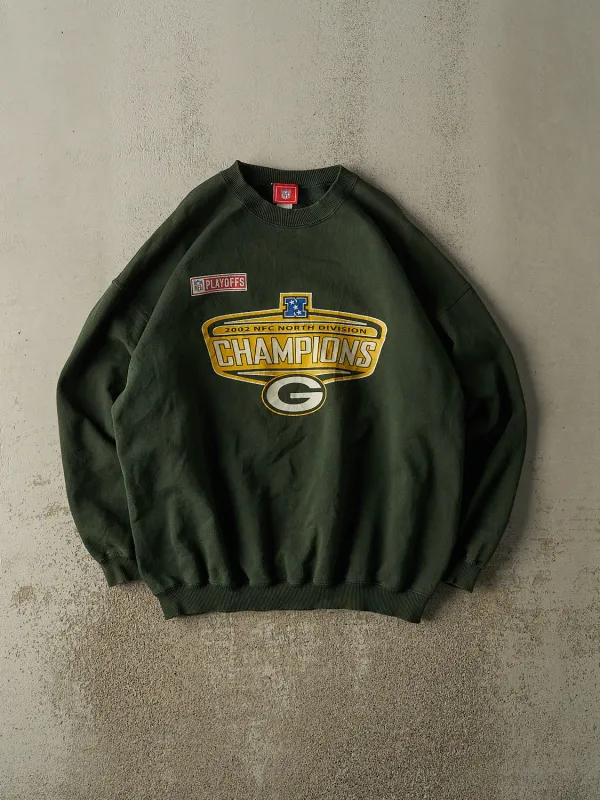 Vintage 02' Green Green Bay Packers NFC Champions Crewneck (XL) sold by Rebalance Vintage