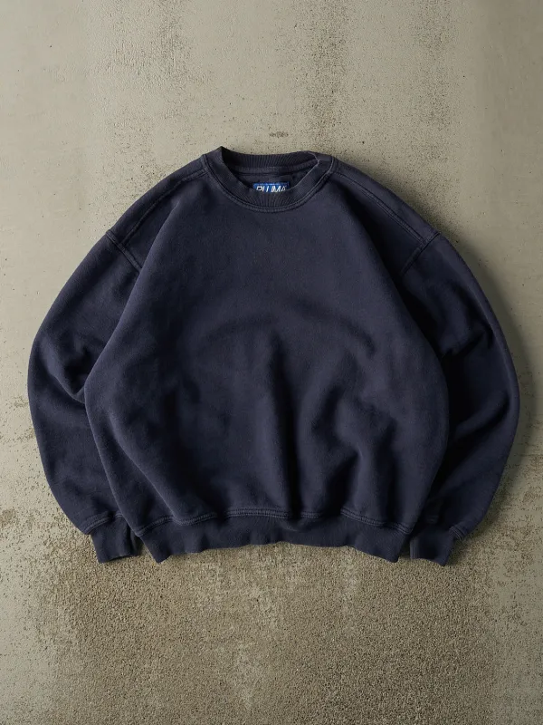 Vintage 90s Navy Blue Russell Athletic Blank Crewneck (M/L) sold by Rebalance Vintage