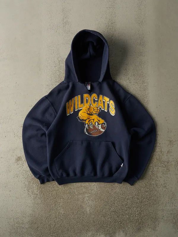 Vintage Y2K Navy Blue Russell Athletic Wildcats Hoodie (XS/S) sold by Rebalance Vintage
